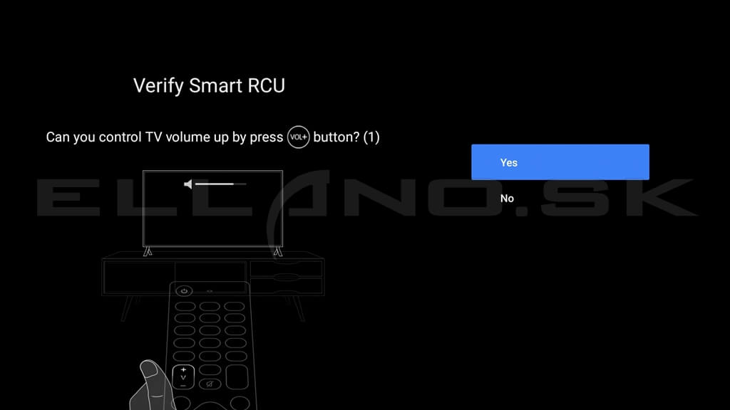 Nastavenie ovládania hlasitosti televízora pomocou Android TV ovládača