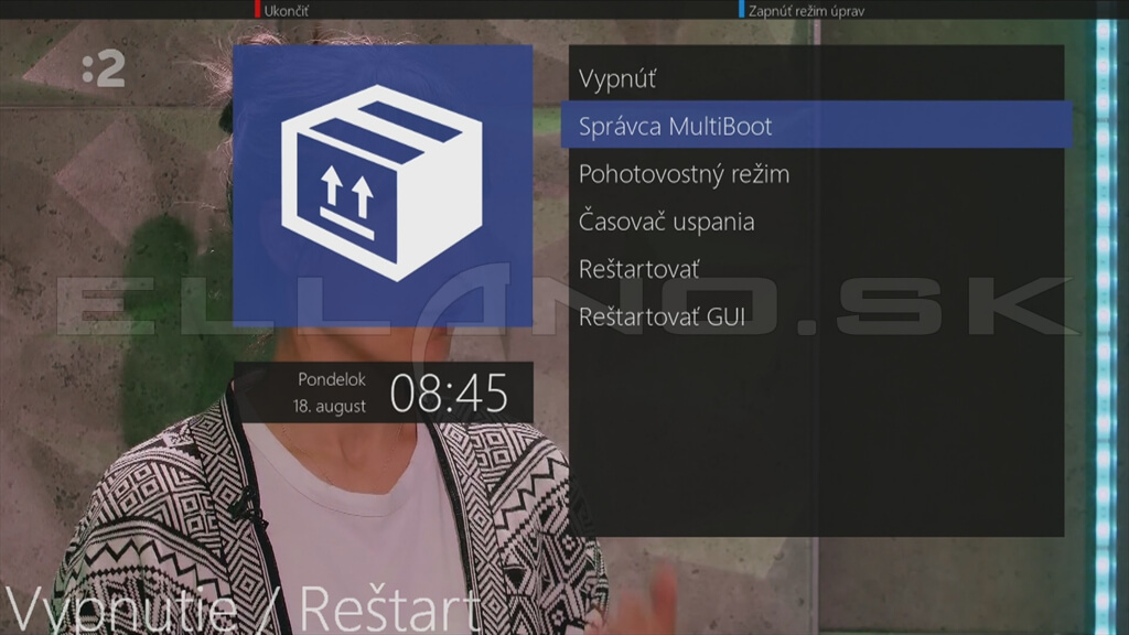 Návrat do pôvodného image po dokončení inštalácie do multiboot slotu 5