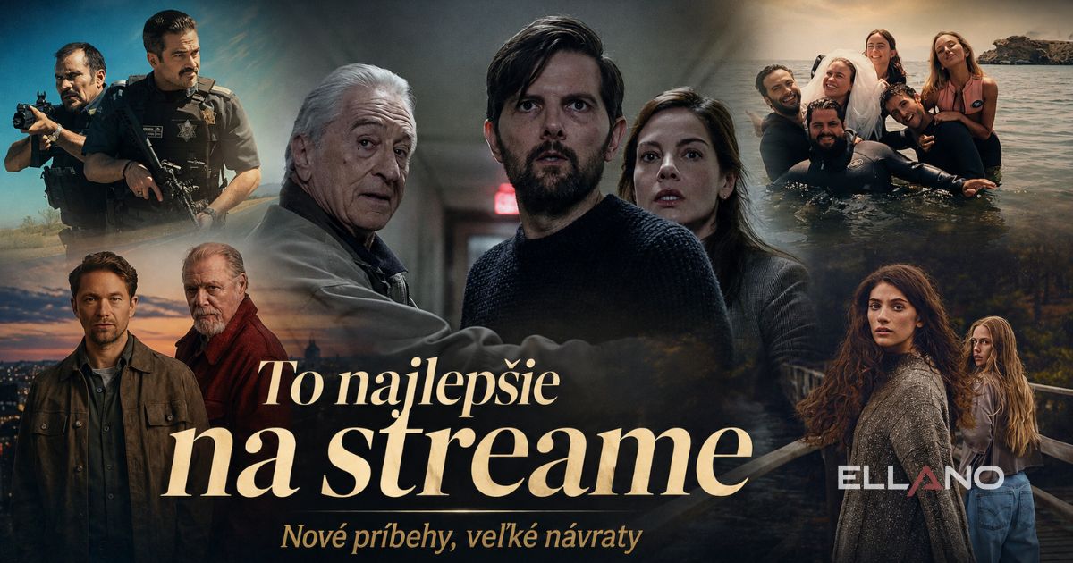 To nejlepší na streamu, koláž nových filmů a seriálů