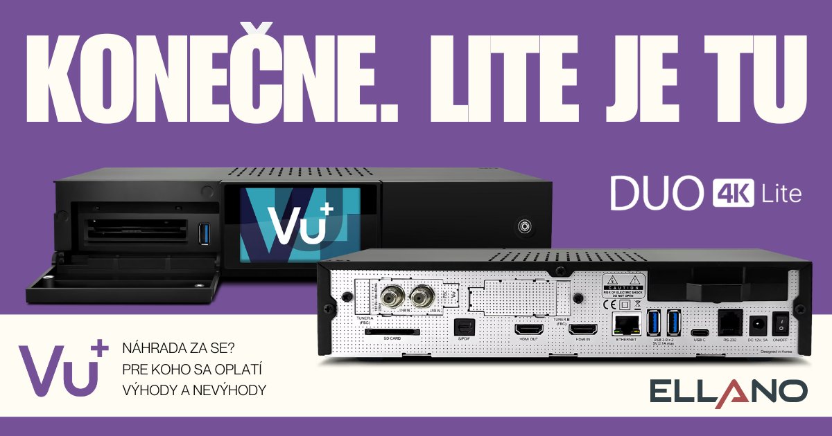 vu duo 4k lite se článok o novinke od vu+