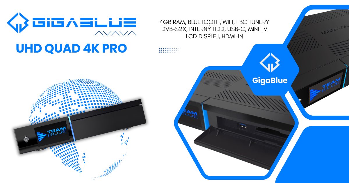 gigablue UHD QUAD 4K PRO recenzia perex 12196