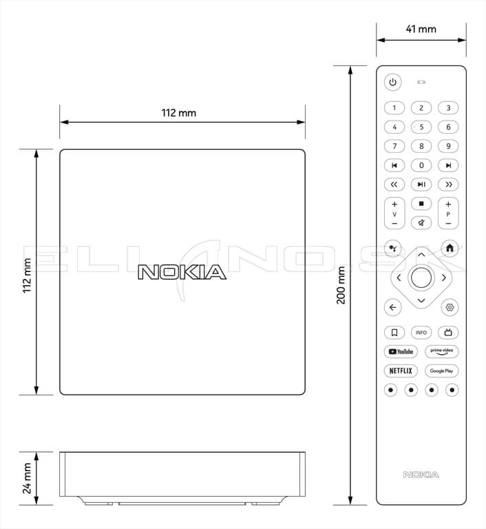 Nokia Streaming Box 8000 dimensions specifications