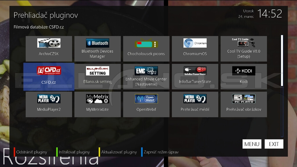 Pluginy Enigma2 v OpenATV 7.6 Gigablue UHD Quad 4K PRO