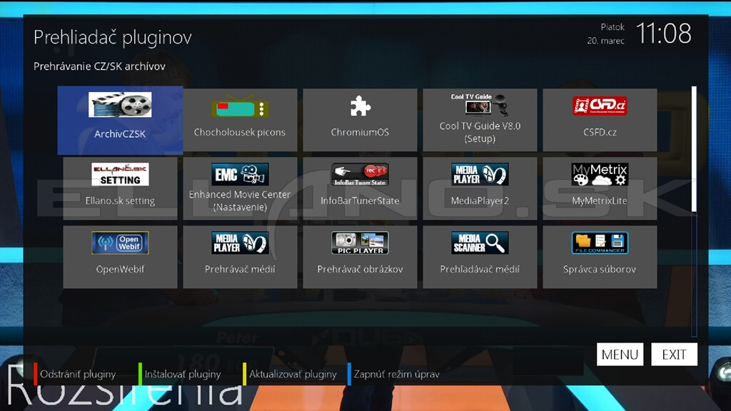 Pluginy v Enigma2 od OpenATV 7.6 u VU+ DUO 4K