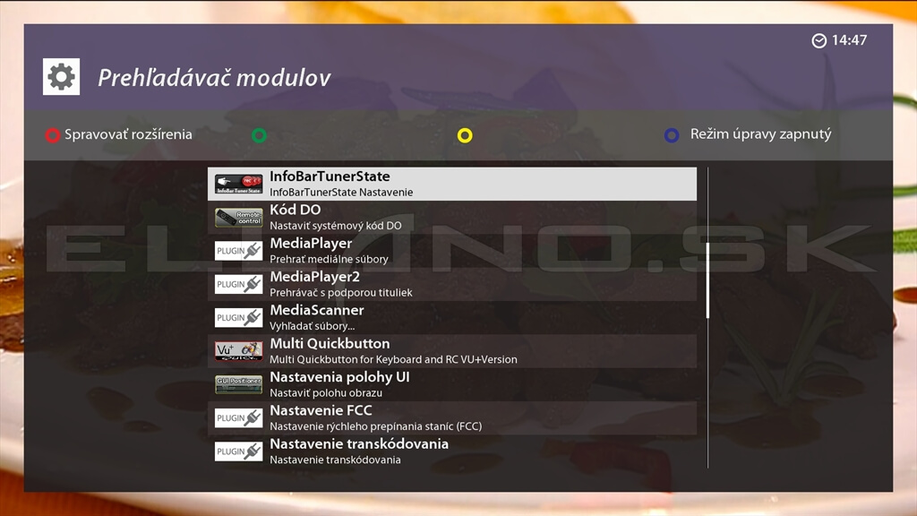 Pluginy v Enigma2 od VTI 15.0.04 u VU+ DUO 4K