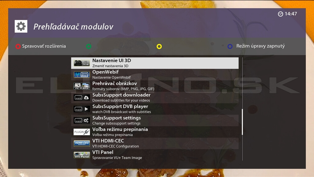 Pluginy v Enigma2 od VTI 15.0.04 u VU+ DUO 4K