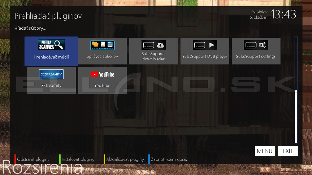 Nainštalované pluginy Enigma2 OpenATV 7.6.0 pre Qviart Lunix 4K, časť 2