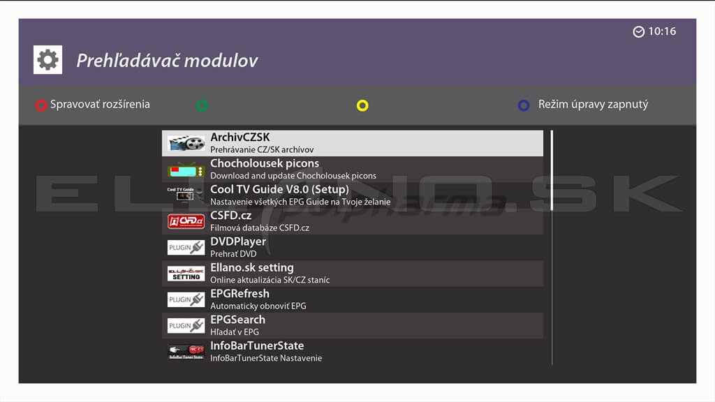 Nainštalované pluginy Enigma2 VTi 16.0.00 pre VU+ DUO 4K Lite, časť 2