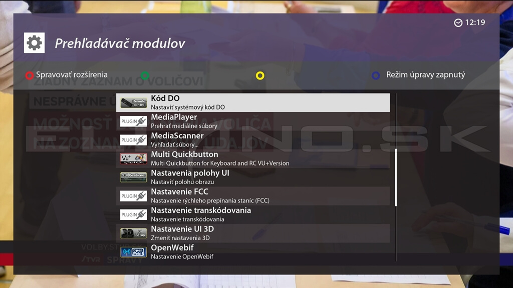 Nainštalované pluginy Enigma2 VTi 16.0.00 pre VU+ DUO 4K SE, časť 2
