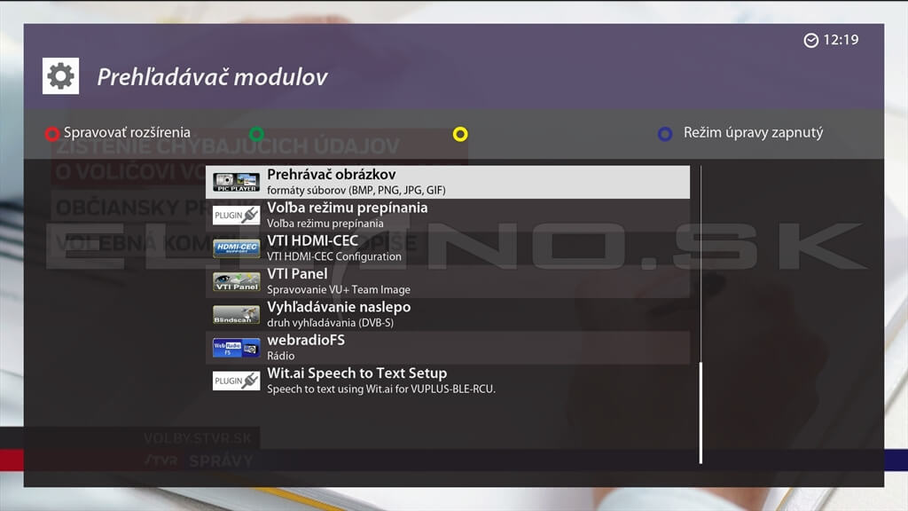 Nainštalované pluginy Enigma2 VTi 16.0.00 pre VU+ DUO 4K SE, časť 3