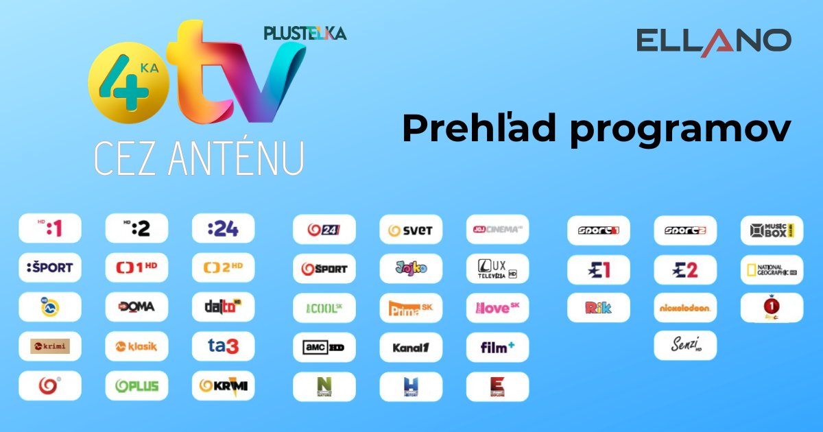 4ka tv cez antenu programova ponuka 2026